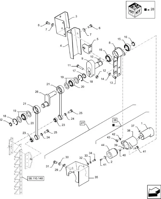 3266371 - рычаг